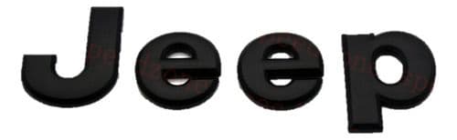 Emblema Jeep Capo Negro Metalico Rubricon Cherokee 4x4