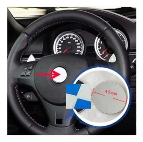 Emblema Bmw 45mm Moto Volante Carro Azul Blanco Set X3