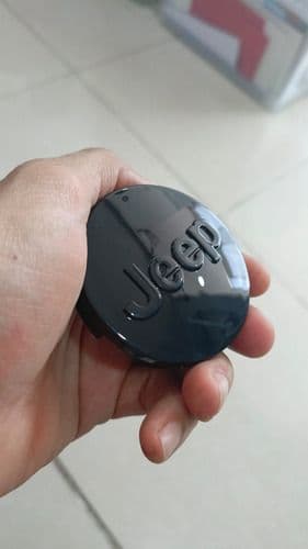 Centro De Rin Jeep Tapa Emblema Copa 64mm Negro X1 Unidad