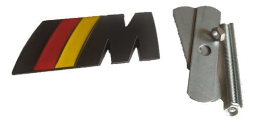 Emblema Bmw ///m Mpower Bandera Alemana Frontal Barras