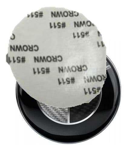 Emblema Bmw Volante Carro 45mm Manubrio Carbon Moto Negro X2