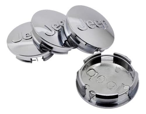 Centro Rin Jeep Tapa Emblema 64mm Rubricon Wrangler Set X4