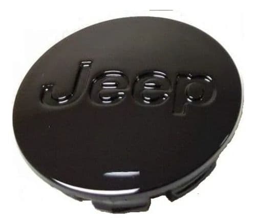 Centro De Rin Jeep Tapa Emblema Copa 64mm Negro X1 Unidad